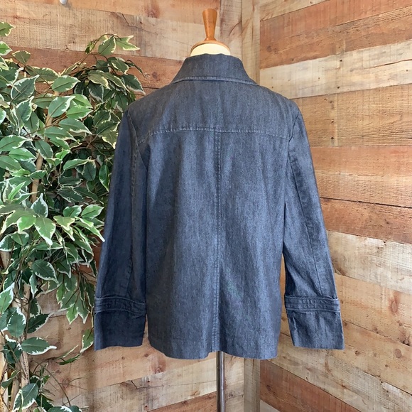 SANDRO Grey Military Style Lightweight Jacket - Picture 5 of 11